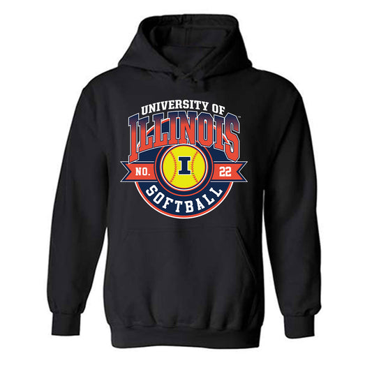 Illinois - NCAA Softball : Brooke Stang - Sports Shersey Hooded Sweatshirt-0