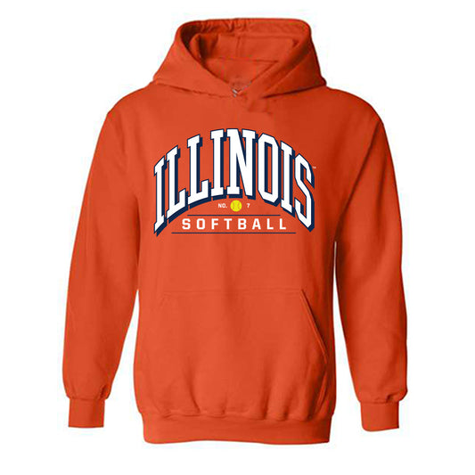 Illinois - NCAA Softball : Ellie Haggard - Sports Shersey Hooded Sweatshirt-0