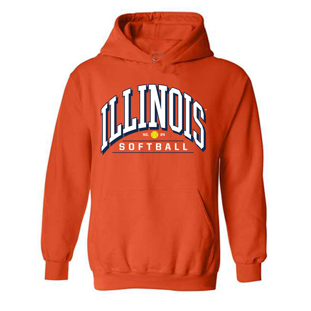 Illinois - NCAA Softball : Skylar Brennan - Sports Shersey Hooded Sweatshirt-0