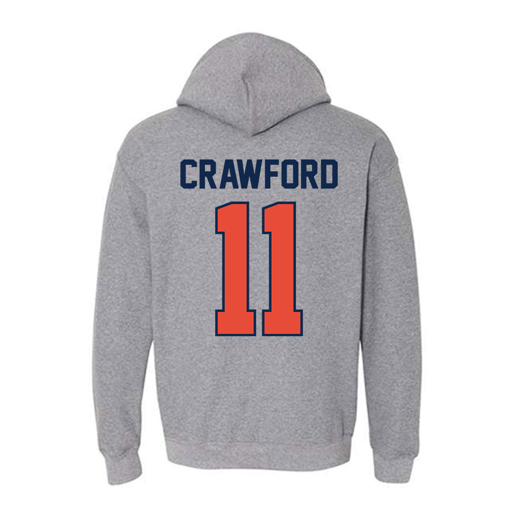 Illinois - NCAA Softball : Christina Crawford - Sports Shersey Hooded Sweatshirt-1