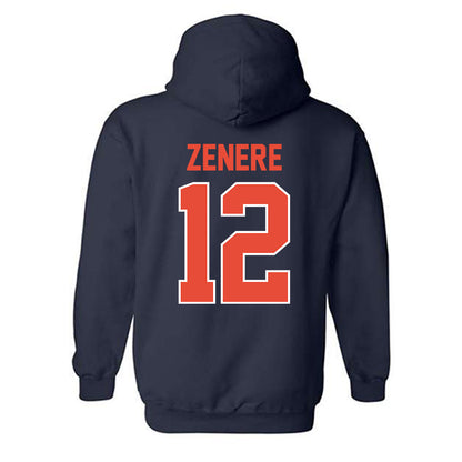 Illinois - NCAA Women's Basketball : Mia Zenere - Sports Shersey Hooded Sweatshirt-1