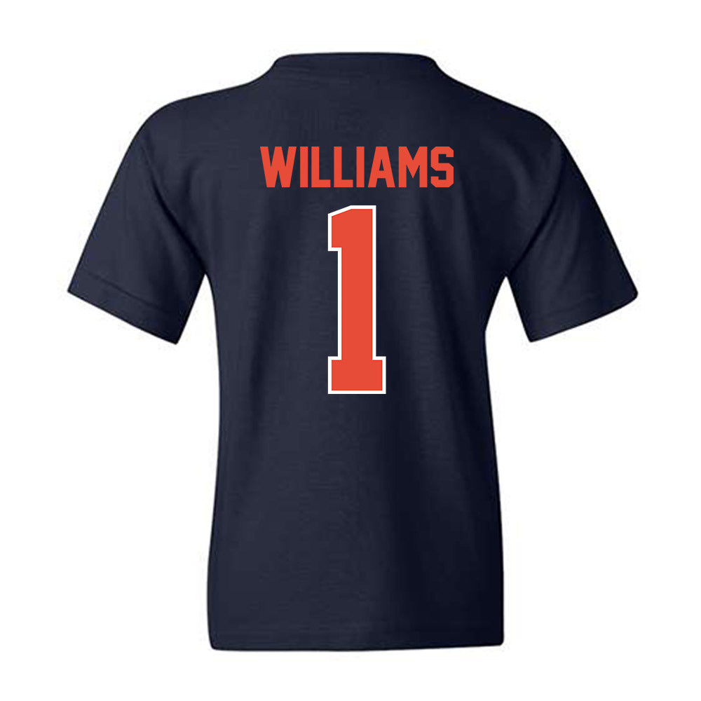 Illinois - NCAA Men's Basketball : Lincoln Williams - Sports Shersey Youth T-Shirt-1