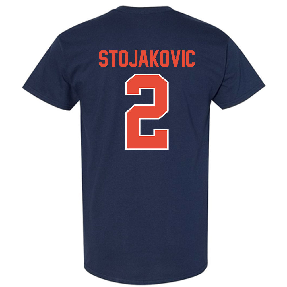 Illinois - NCAA Men's Basketball : Andrej Stojakovic - Sports Shersey T-Shirt-1