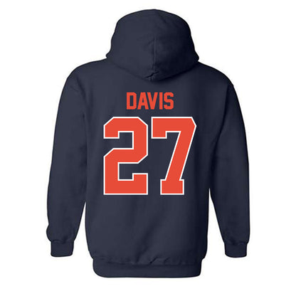 Illinois - NCAA Men's Basketball : Landon Davis - Sports Shersey Hooded Sweatshirt-1