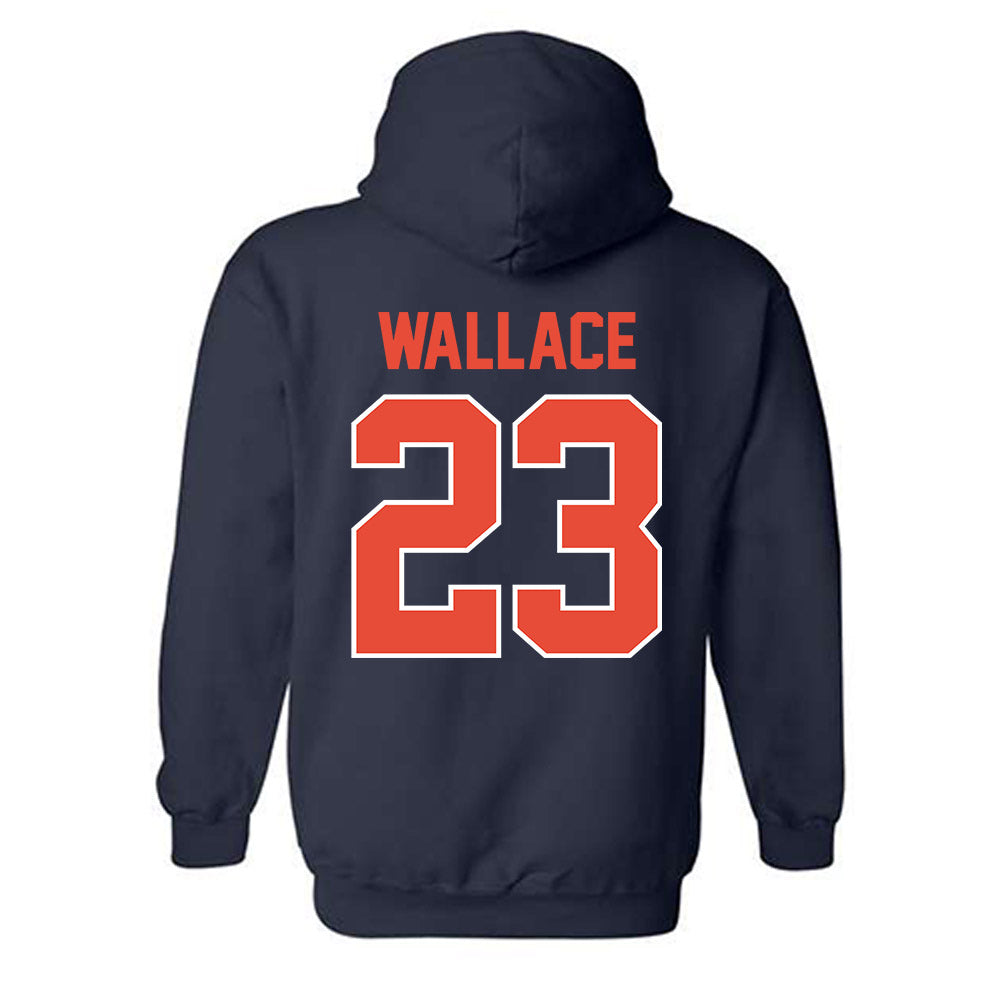 Illinois - NCAA Women's Basketball : Berry Wallace - Sports Shersey Hooded Sweatshirt-1