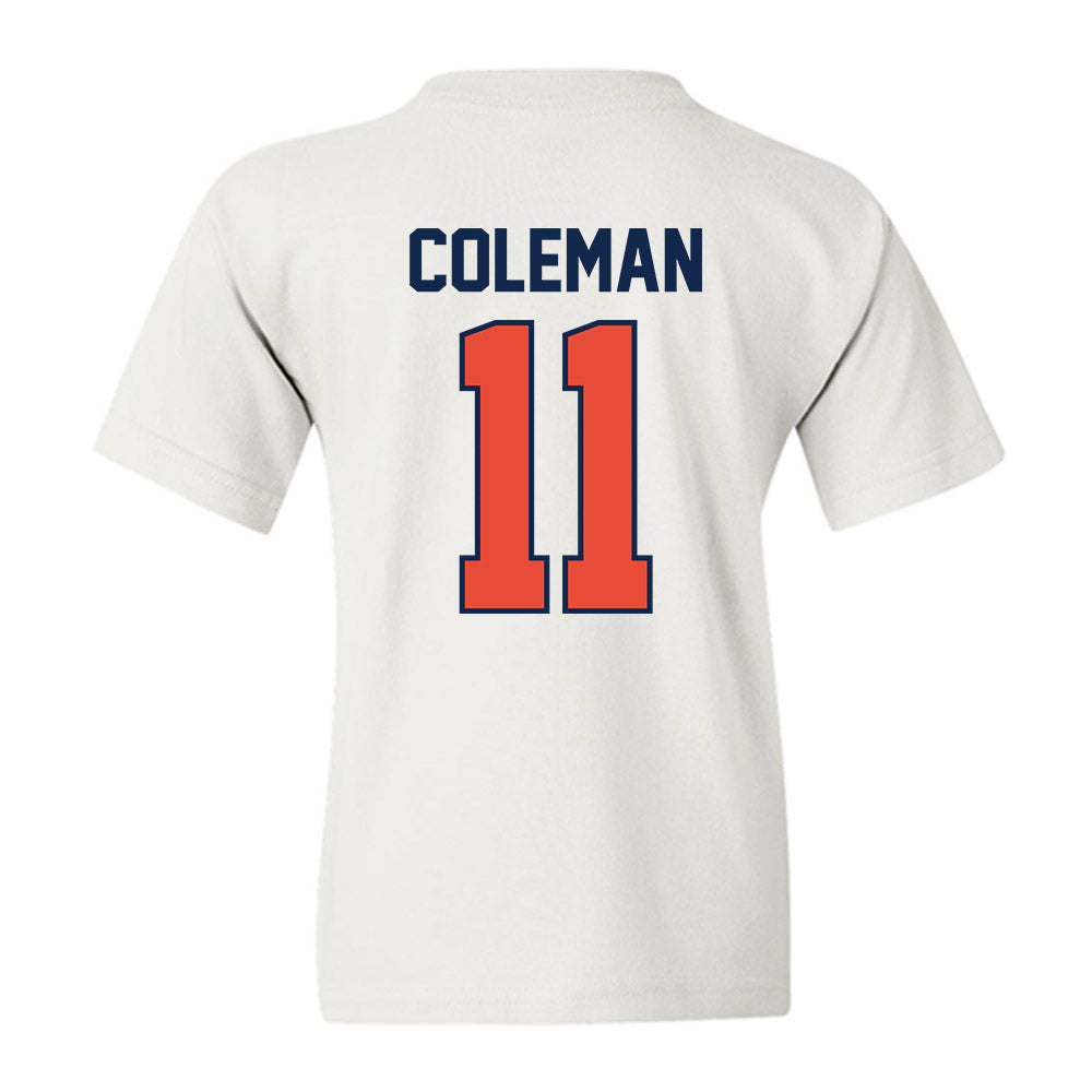 Illinois - NCAA Men's Basketball : Quentin Coleman - Sports Shersey Youth T-Shirt-1