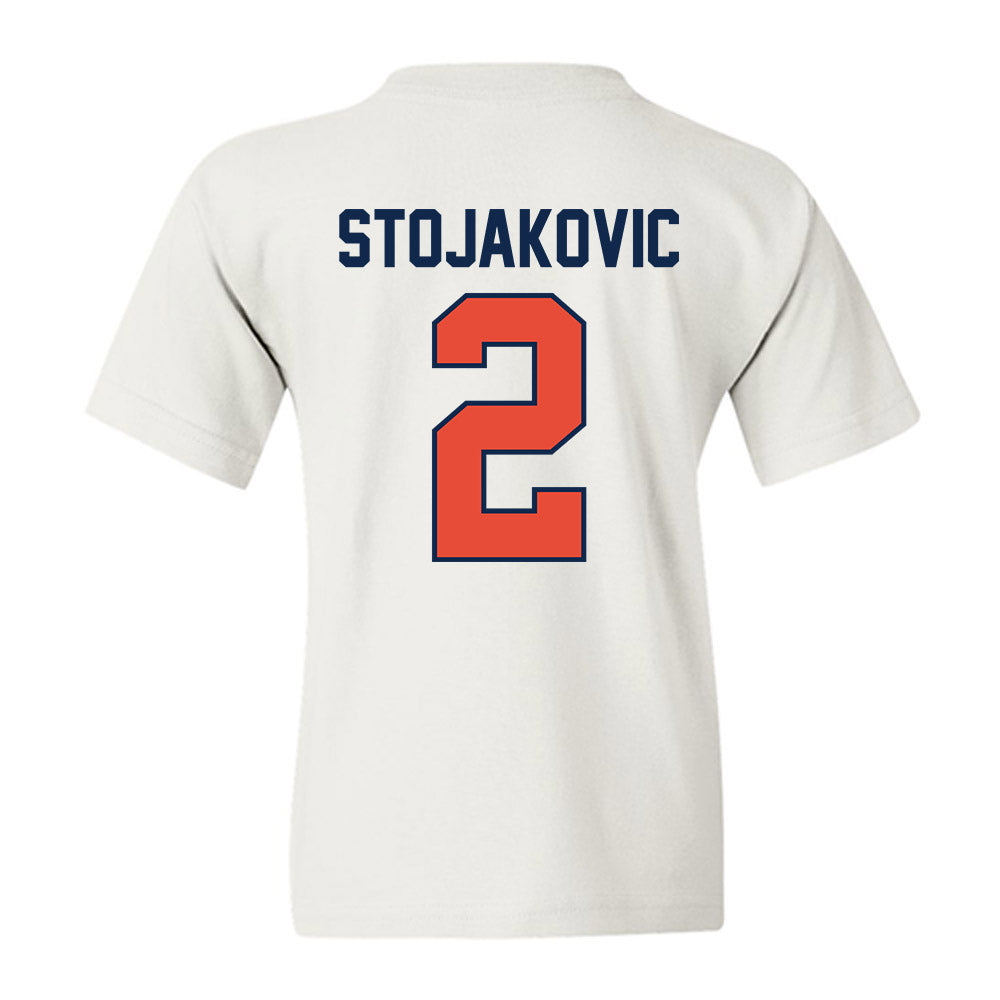 Illinois - NCAA Men's Basketball : Andrej Stojakovic - Sports Shersey Youth T-Shirt-1