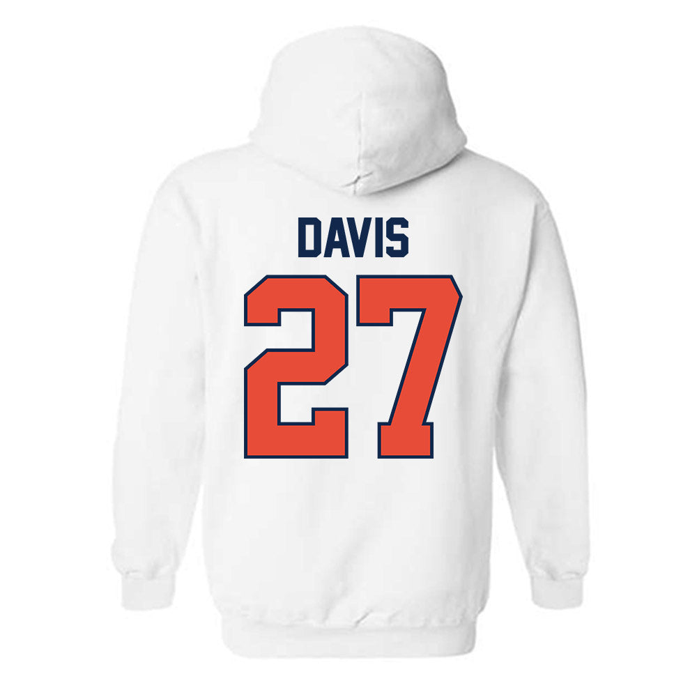 Illinois - NCAA Men's Basketball : Landon Davis - Sports Shersey Hooded Sweatshirt-1