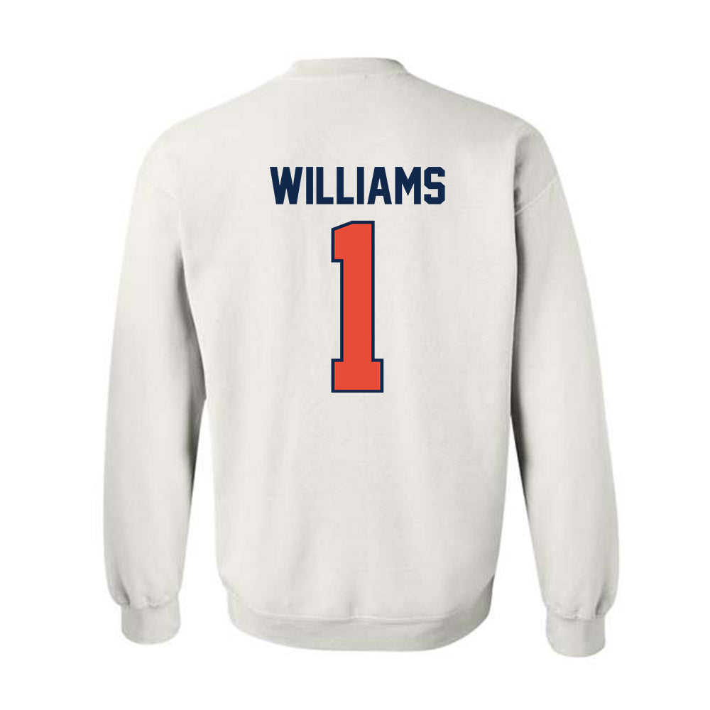 Illinois - NCAA Men's Basketball : Lincoln Williams - Sports Shersey Crewneck Sweatshirt-1