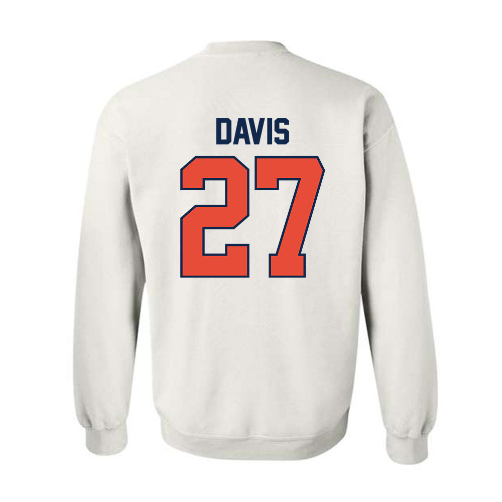 Illinois - NCAA Men's Basketball : Landon Davis - Sports Shersey Crewneck Sweatshirt-1