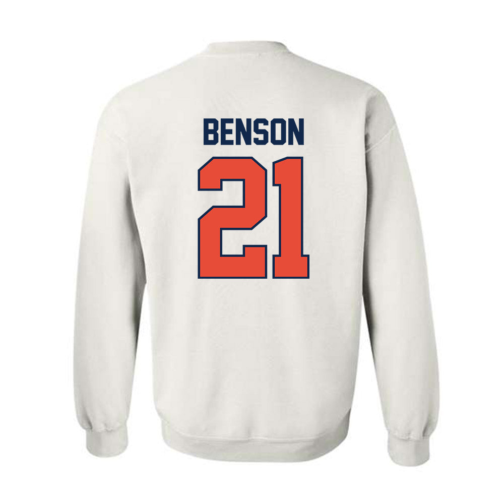 Illinois - NCAA Women's Basketball : Naomi Benson - Sports Shersey Crewneck Sweatshirt-1