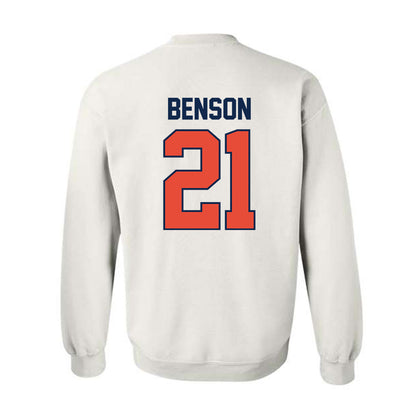 Illinois - NCAA Women's Basketball : Naomi Benson - Sports Shersey Crewneck Sweatshirt-1