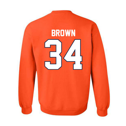 Illinois - NCAA Men's Basketball : Ethan Brown - Sports Shersey Crewneck Sweatshirt-1