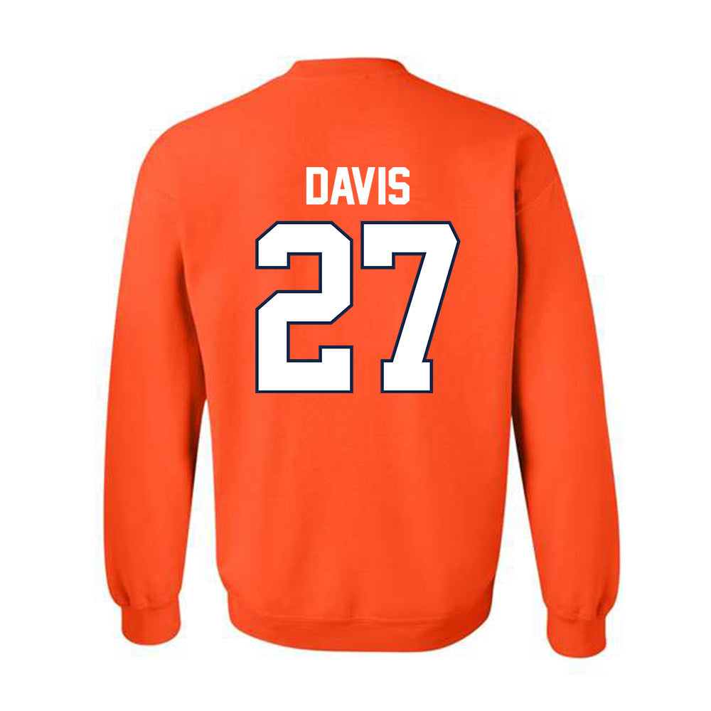 Illinois - NCAA Men's Basketball : Landon Davis - Sports Shersey Crewneck Sweatshirt-1