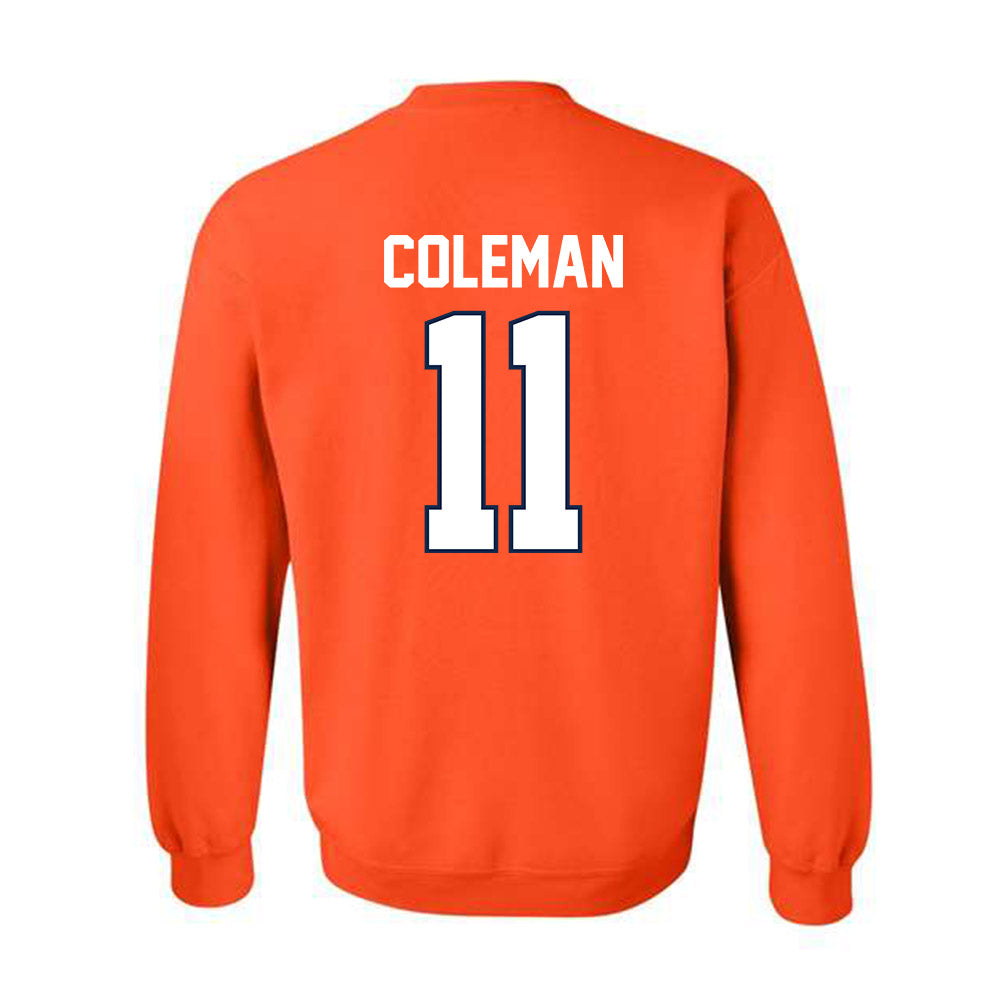 Illinois - NCAA Men's Basketball : Quentin Coleman - Sports Shersey Crewneck Sweatshirt-1