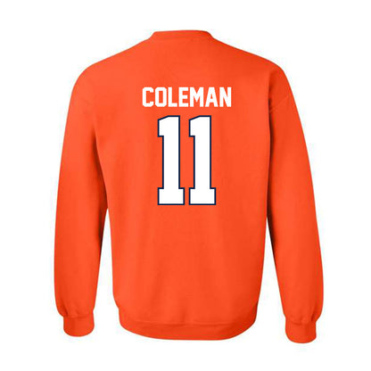 Illinois - NCAA Men's Basketball : Quentin Coleman - Sports Shersey Crewneck Sweatshirt-1