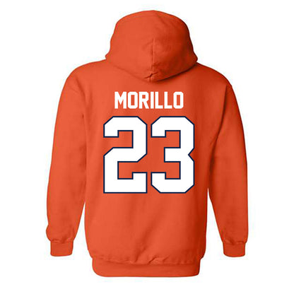 Illinois - NCAA Men's Basketball : Lucas Morillo - Sports Shersey Hooded Sweatshirt-1
