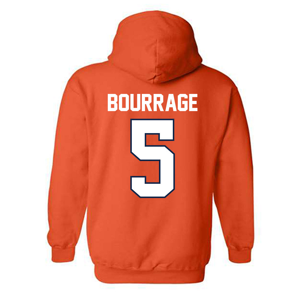 Illinois - NCAA Women's Basketball : Divine Bourrage - Sports Shersey Hooded Sweatshirt-1