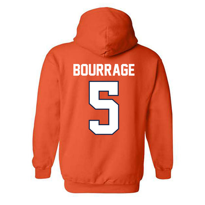 Illinois - NCAA Women's Basketball : Divine Bourrage - Sports Shersey Hooded Sweatshirt-1