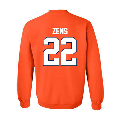 Illinois - NCAA Men's Basketball : Zavier Zens - Sports Shersey Crewneck Sweatshirt-1