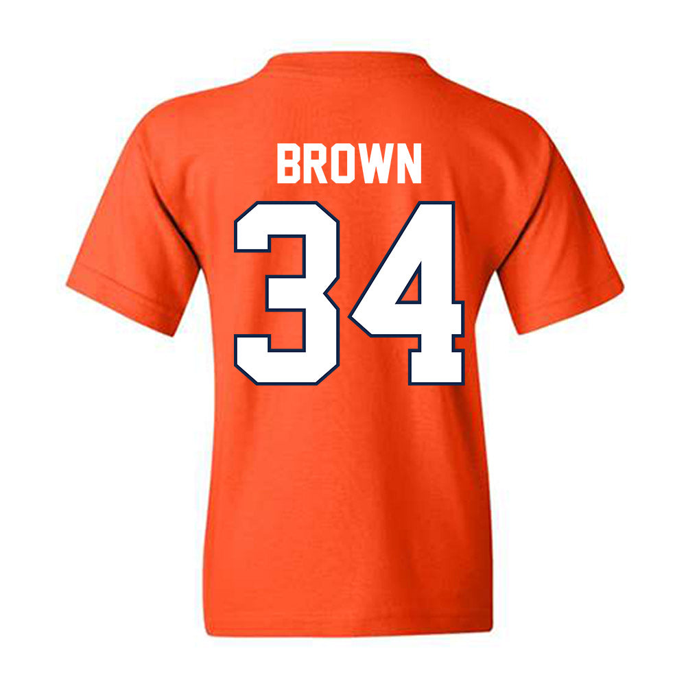 Illinois - NCAA Men's Basketball : Ethan Brown - Sports Shersey Youth T-Shirt-1