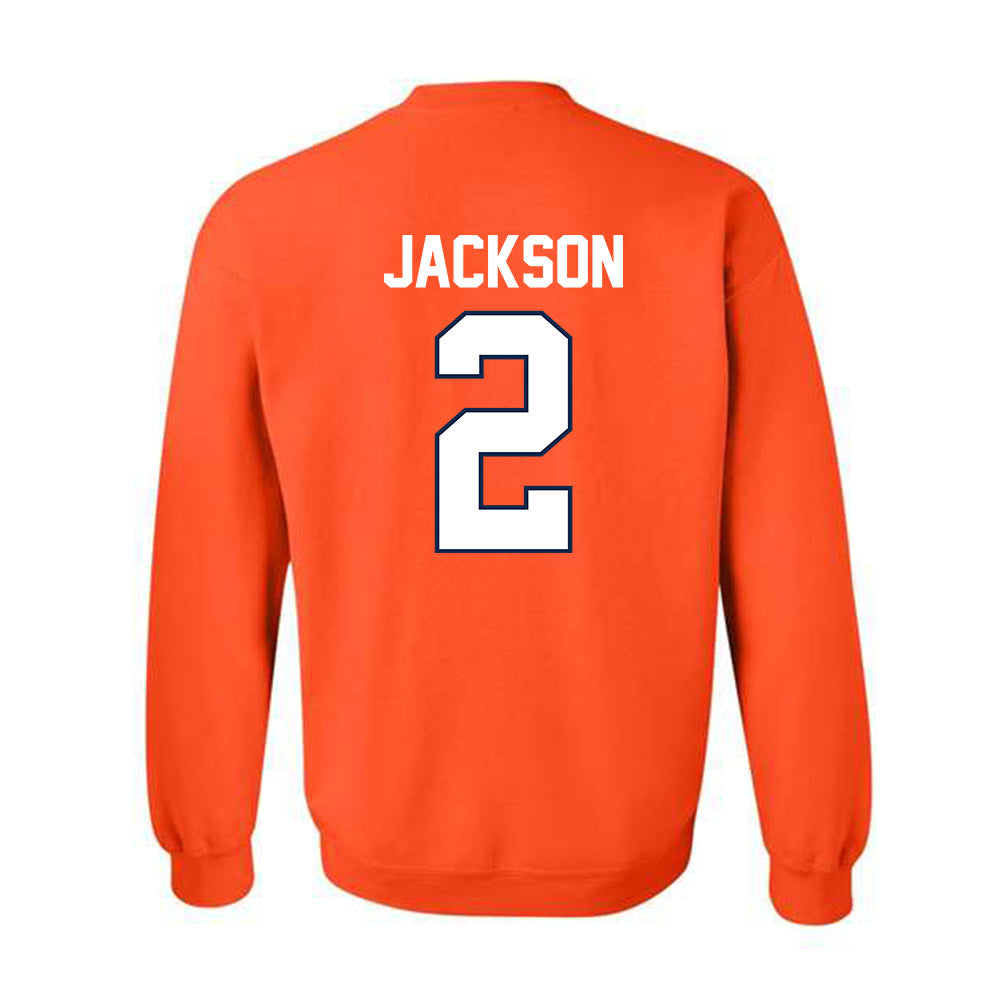 Illinois - NCAA Women's Basketball : Destiny Jackson - Sports Shersey Crewneck Sweatshirt-1