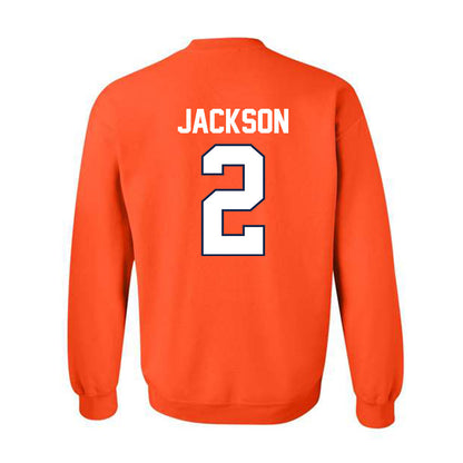 Illinois - NCAA Women's Basketball : Destiny Jackson - Sports Shersey Crewneck Sweatshirt-1