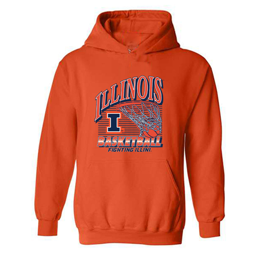 Illinois - NCAA Women's Basketball : Divine Bourrage - Sports Shersey Hooded Sweatshirt-0
