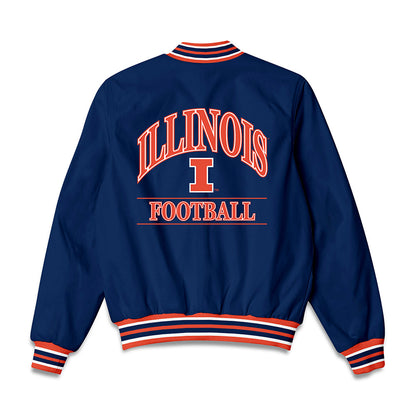 Illinois - NCAA Football : Cameron Thomas - Bomber Jacket-1