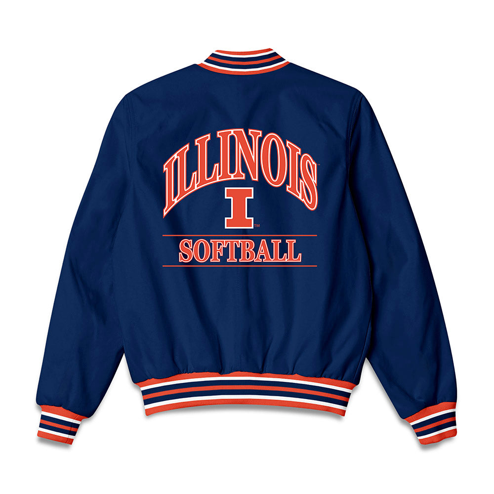 Illinois - NCAA Softball : Alaina Miller - Bomber Jacket Bomber Jacket