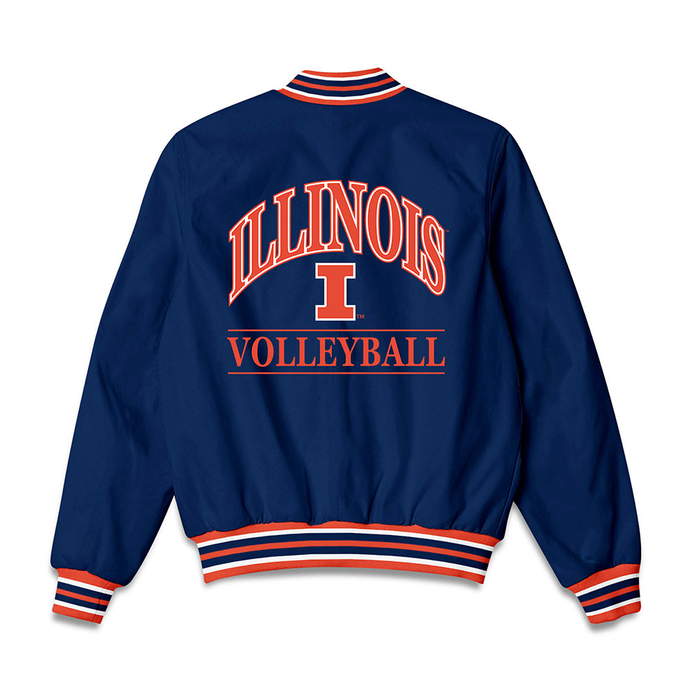 Illinois - NCAA Women's Volleyball : Kristina Starostenko - Bomber Jacket-1