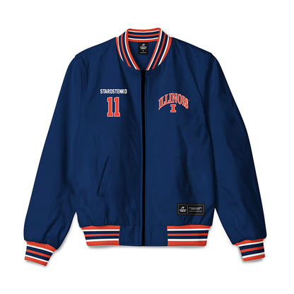 Illinois - NCAA Women's Volleyball : Kristina Starostenko - Bomber Jacket-0