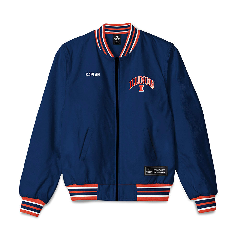 Illinois - NCAA Men's Gymnastics : Sam Kaplan - Bomber Jacket-0