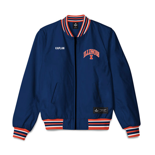 Illinois - NCAA Men's Gymnastics : Sam Kaplan - Bomber Jacket-0