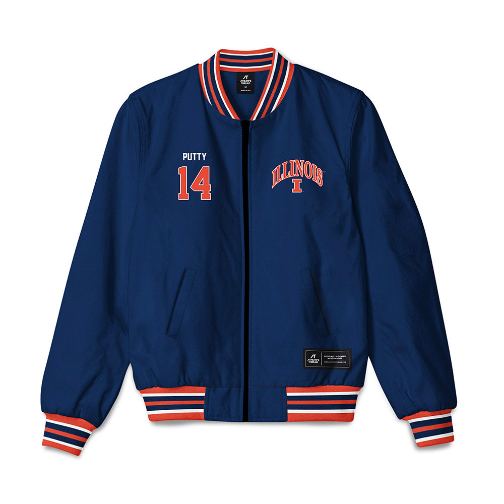 Illinois - NCAA Baseball : Aj Putty - Bomber Jacket-0
