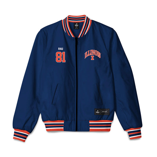 Illinois - NCAA Football : Lars Rau - Bomber Jacket-0