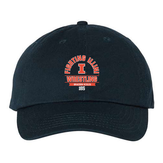 Illinois - NCAA Wrestling : Braeden Scoles - Dad Hat-0