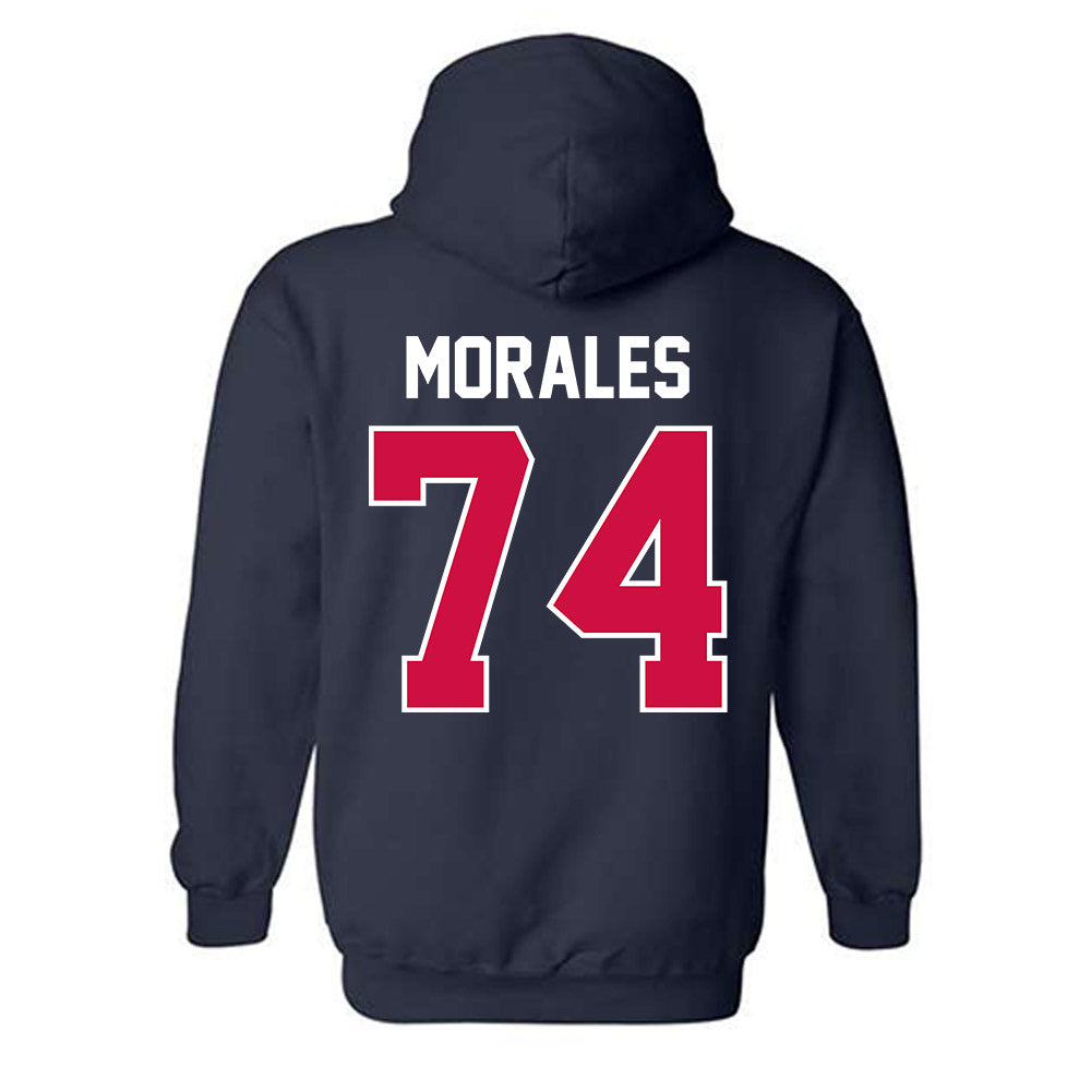 Arizona - NCAA Football : Justin Morales - Classic Shersey Hooded Sweatshirt-1