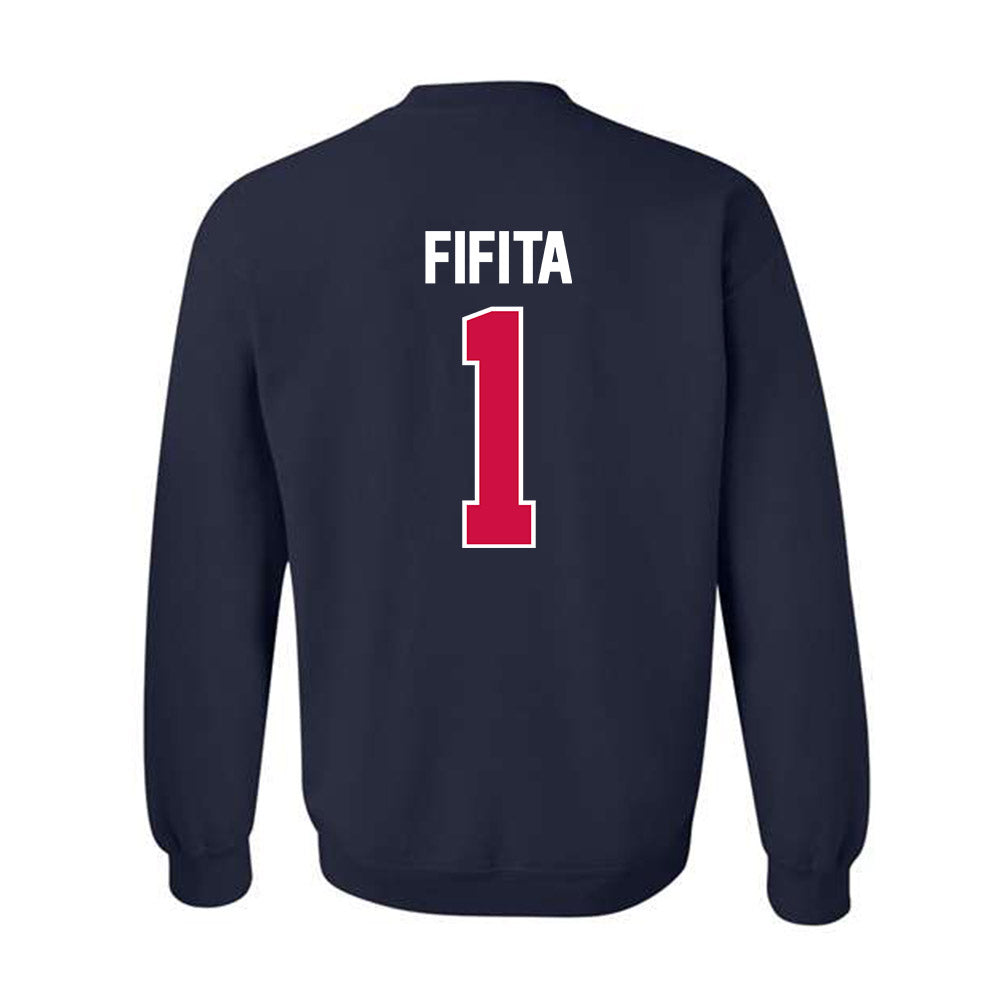 Arizona - NCAA Football : Noah Fifita - Classic Shersey Crewneck Sweatshirt-1