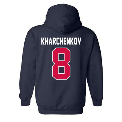 Arizona - NCAA Men's Basketball : Ivan Kharchenkov - Classic Shersey Hooded Sweatshirt-1