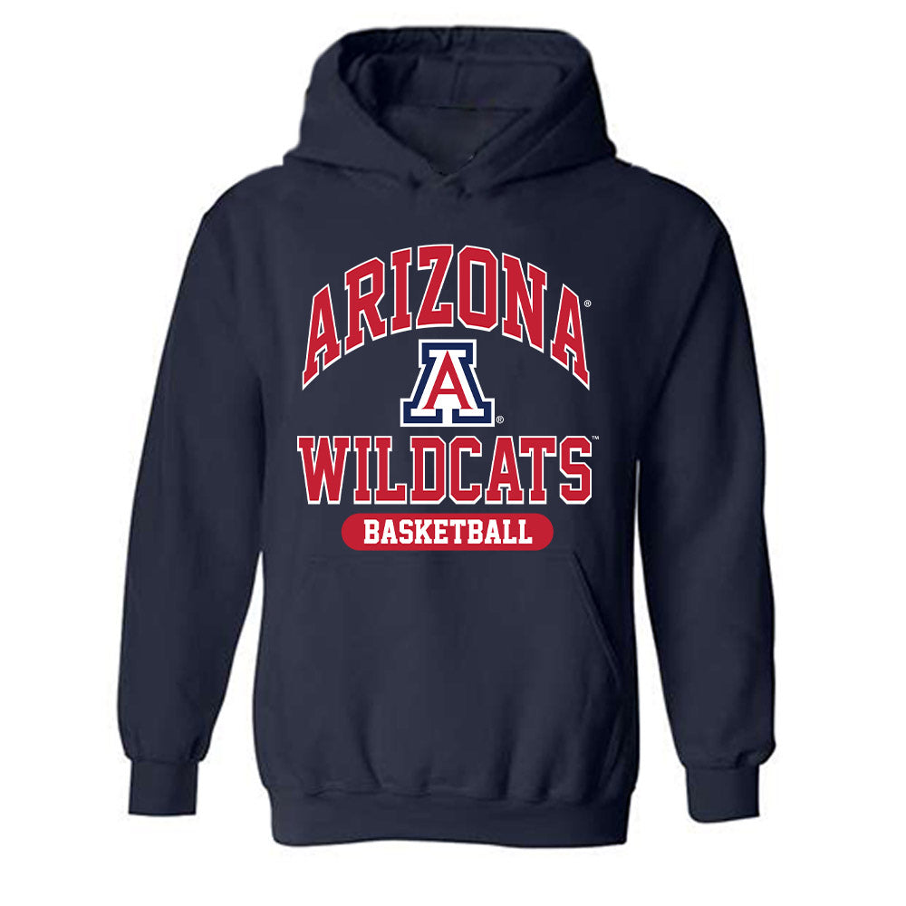 Arizona - NCAA Men's Basketball : Evan Nelson - Classic Shersey Hooded Sweatshirt-0