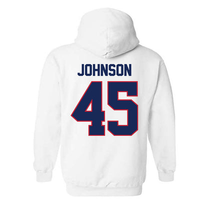 Arizona - NCAA Football : Victory Johnson - Classic Shersey Hooded Sweatshirt-1