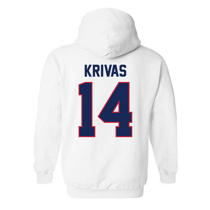 Arizona - NCAA Men's Basketball : Motiejus Krivas - Classic Shersey Hooded Sweatshirt-1