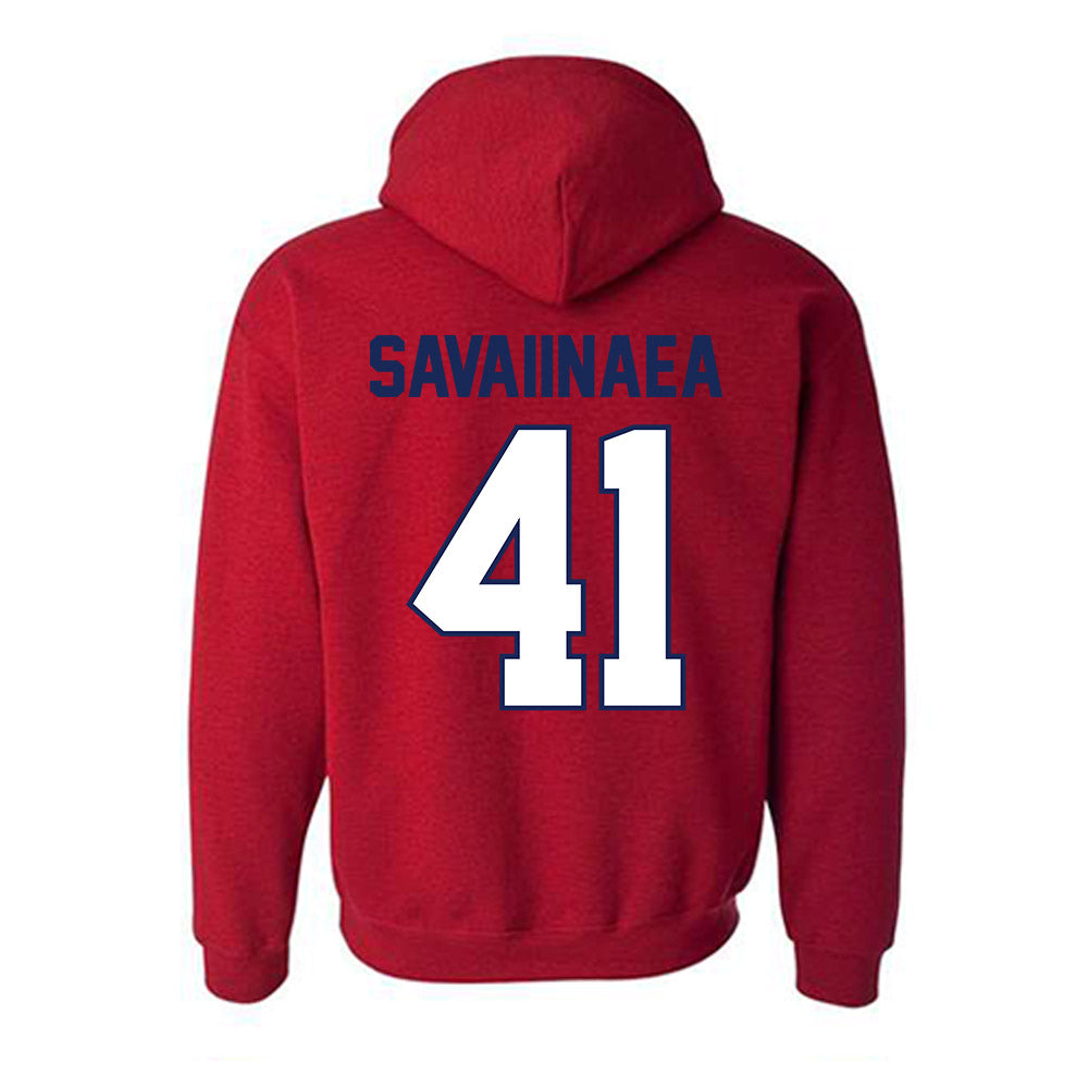 Arizona - NCAA Football : Julian Savaiinaea - Classic Shersey Hooded Sweatshirt-1