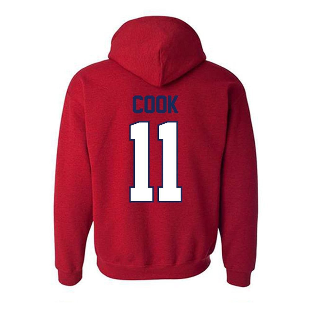 Arizona - NCAA Men's Basketball : Jackson Cook - Classic Shersey Hooded Sweatshirt-1