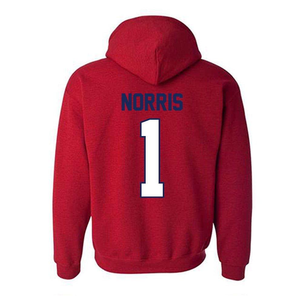 Arizona - NCAA Beach Volleyball : Leah Norris - Classic Shersey Hooded Sweatshirt-1