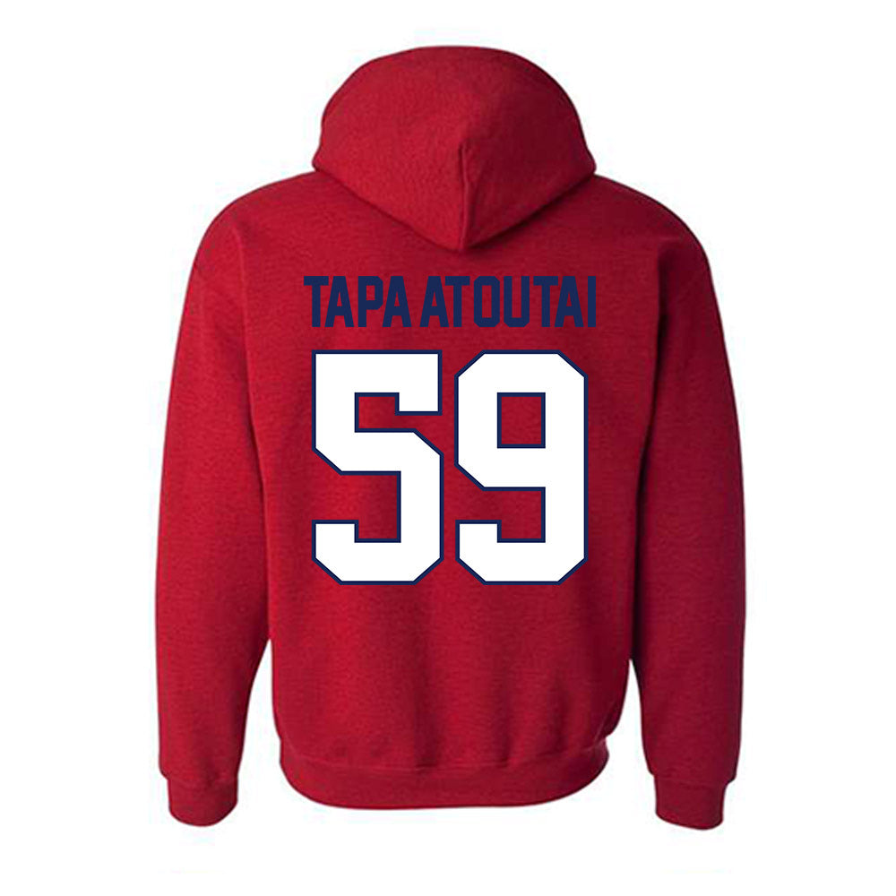Arizona - NCAA Football : Rhino Tapa'atoutai - Classic Shersey Hooded Sweatshirt-1