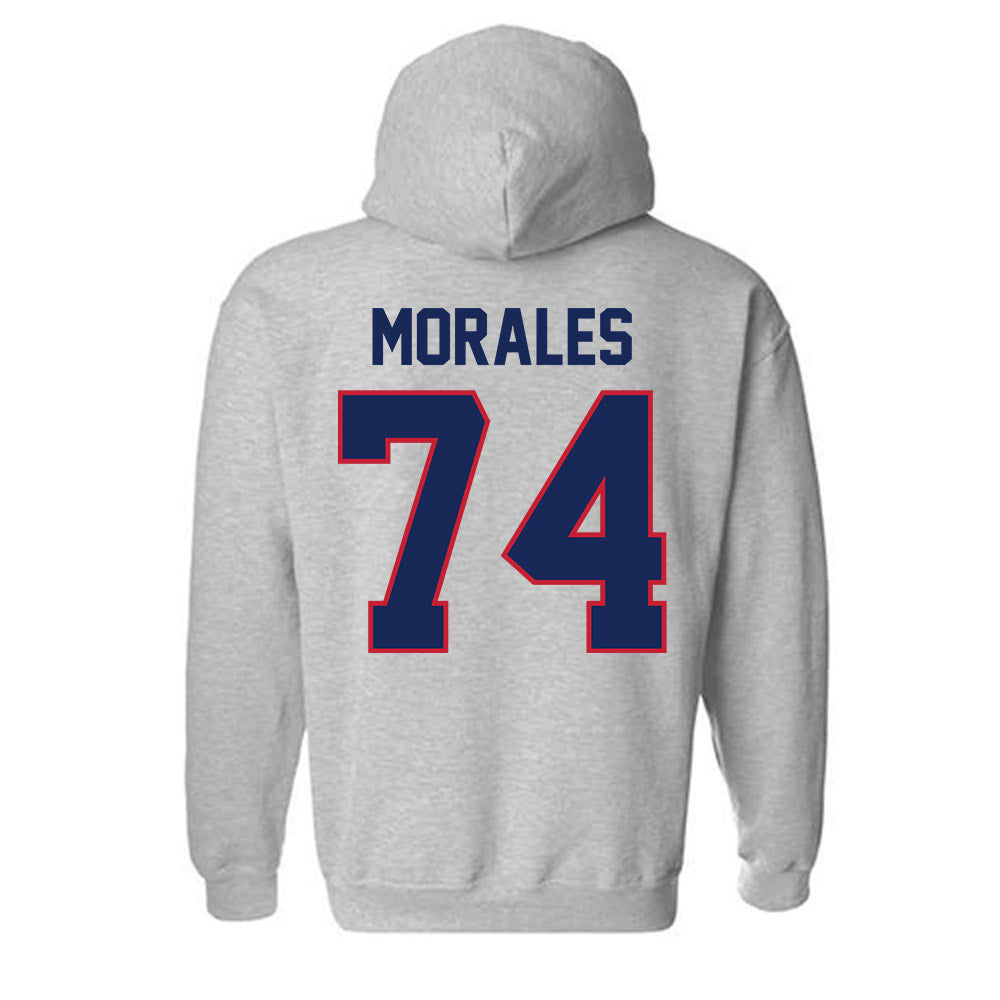 Arizona - NCAA Football : Justin Morales - Classic Shersey Hooded Sweatshirt-1