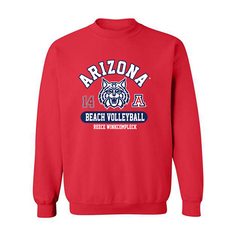 Arizona - NCAA Beach Volleyball : Reece Winkcompleck - Classic Fashion Shersey Crewneck Sweatshirt-0