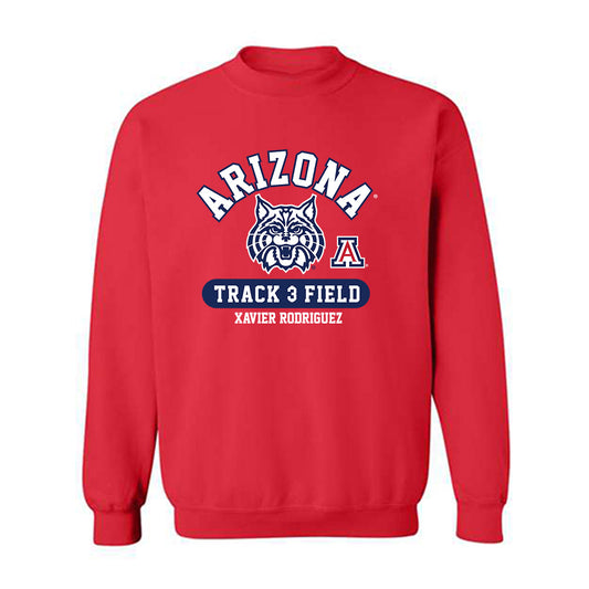 Arizona - NCAA Men's Track & Field : Xavier Rodriguez - Classic Fashion Shersey Crewneck Sweatshirt-0